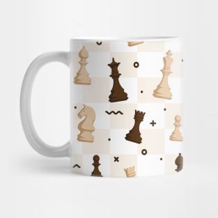 Chess pattern, chess player gift, chess lover gift, chess mask Mug